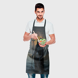 Фартук кулинарный Воин на мелководье, цвет: 3D-принт — фото 2
