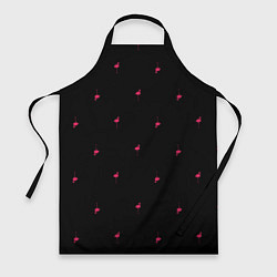 Фартук кулинарный Розовый фламинго патерн, цвет: 3D-принт