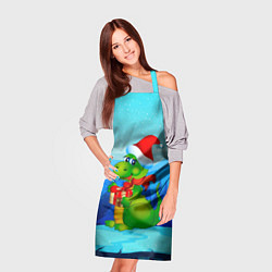 Фартук кулинарный Дракон с подарком новый год, цвет: 3D-принт — фото 2