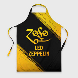 Фартук кулинарный Led Zeppelin - gold gradient, цвет: 3D-принт