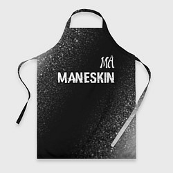 Фартук кулинарный Maneskin glitch на темном фоне посередине, цвет: 3D-принт