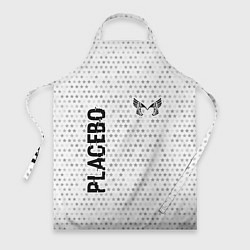 Фартук кулинарный Placebo glitch на светлом фоне вертикально, цвет: 3D-принт