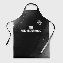 Фартук кулинарный The Neighbourhood glitch на темном фоне посередине, цвет: 3D-принт