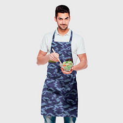 Фартук кулинарный Камуфляж синий - Никита, цвет: 3D-принт — фото 2