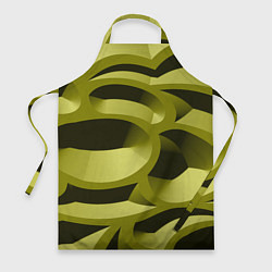 Фартук кулинарный Камуфляжные овалы и сеть, цвет: 3D-принт