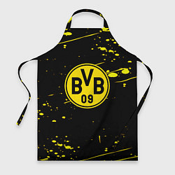 Фартук кулинарный Borussia yellow splash, цвет: 3D-принт