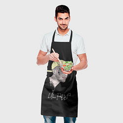 Фартук кулинарный Lil Peep rap steel, цвет: 3D-принт — фото 2