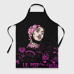 Фартук кулинарный Lil peep neon rap 2017, цвет: 3D-принт