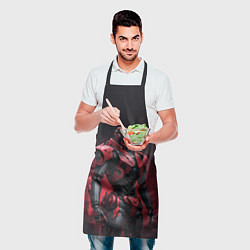 Фартук кулинарный Красный робот, цвет: 3D-принт — фото 2