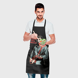 Фартук кулинарный Че Гевара с гитарой, цвет: 3D-принт — фото 2
