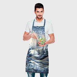 Фартук кулинарный Зимняя сказка 2024, цвет: 3D-принт — фото 2