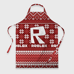 Фартук кулинарный Roblox christmas sweater, цвет: 3D-принт