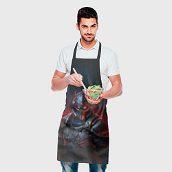 Фартук кулинарный Киборг с красной звездой, цвет: 3D-принт — фото 2