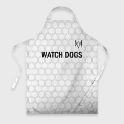 Фартук кулинарный Watch Dogs glitch на светлом фоне посередине, цвет: 3D-принт