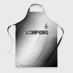 Фартук кулинарный Scorpions glitch на светлом фоне посередине, цвет: 3D-принт