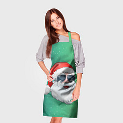 Фартук кулинарный Дед Мороз в очках, цвет: 3D-принт — фото 2