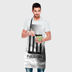 Фартук кулинарный Paramore glitch на светлом фоне, цвет: 3D-принт — фото 2