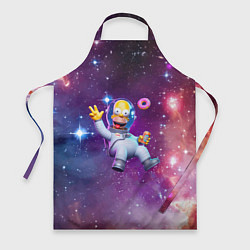 Фартук кулинарный Homer Simpson in space - ai art, цвет: 3D-принт