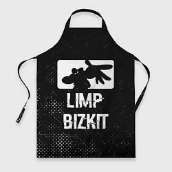 Фартук кулинарный Limp Bizkit glitch на темном фоне, цвет: 3D-принт