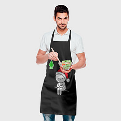 Фартук кулинарный В ожидании нового года - 2024, цвет: 3D-принт — фото 2