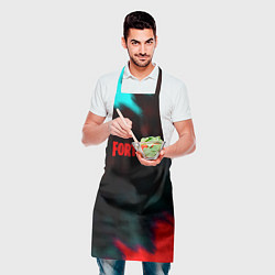Фартук кулинарный Fortnite неон эпик, цвет: 3D-принт — фото 2