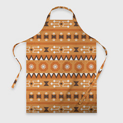 Фартук Brown tribal geometric