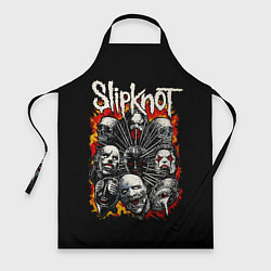 Фартук кулинарный Slipknot метал-группа, цвет: 3D-принт