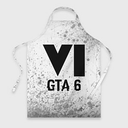 Фартук кулинарный GTA 6 glitch на светлом фоне, цвет: 3D-принт