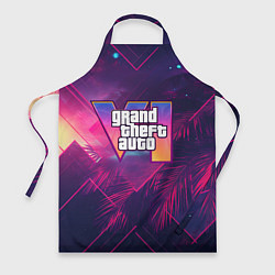 Фартук кулинарный GTA 6 summer logo, цвет: 3D-принт