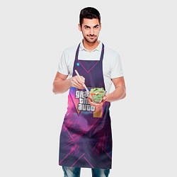 Фартук кулинарный GTA 6 summer logo, цвет: 3D-принт — фото 2