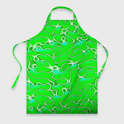 Фартук кулинарный Светло-зеленый камуфляж, цвет: 3D-принт
