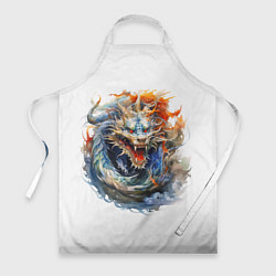 Фартук кулинарный Портрет китайского дракона символа Нового года, цвет: 3D-принт