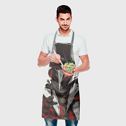Фартук кулинарный Красный чумной доктор, цвет: 3D-принт — фото 2