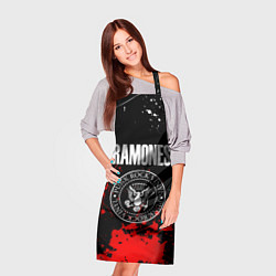 Фартук кулинарный Ramones краски метал группа, цвет: 3D-принт — фото 2