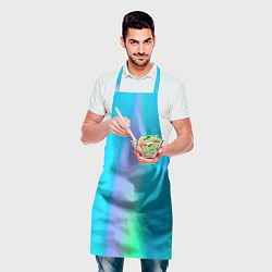 Фартук кулинарный Неоновые голографические линии, цвет: 3D-принт — фото 2
