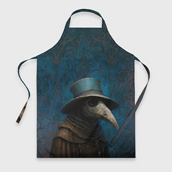 Фартук кулинарный Чумной доктор в шляпе, цвет: 3D-принт