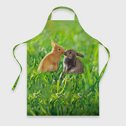 Фартук кулинарный Кролики в траве, цвет: 3D-принт