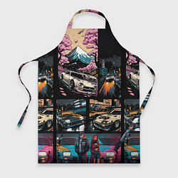 Фартук кулинарный Japanese jdm art, цвет: 3D-принт