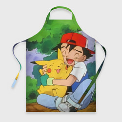 Фартук кулинарный Pokemon - энергия в объятиях, цвет: 3D-принт
