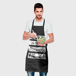 Фартук кулинарный Взгляд героев - Фрирен, цвет: 3D-принт — фото 2