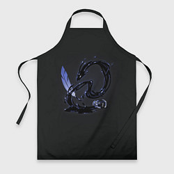 Фартук кулинарный Китайский дракон из чернил, цвет: 3D-принт