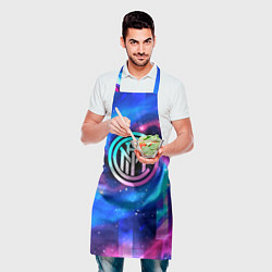 Фартук кулинарный Inter неоновый космос, цвет: 3D-принт — фото 2