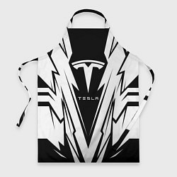 Фартук Tesla - black and white