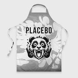 Фартук кулинарный Placebo рок панда на светлом фоне, цвет: 3D-принт