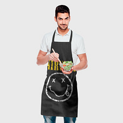 Фартук кулинарный Джинсовка с nirvana, цвет: 3D-принт — фото 2