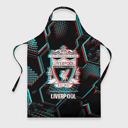 Фартук Liverpool FC в стиле glitch на темном фоне