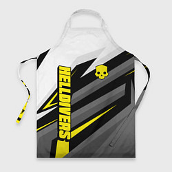 Фартук кулинарный Helldivers 2: Uniform Yellow x White, цвет: 3D-принт