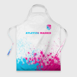 Фартук Atletico Madrid neon gradient style посередине