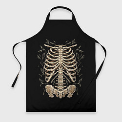 Фартук кулинарный Скелет на груди, цвет: 3D-принт