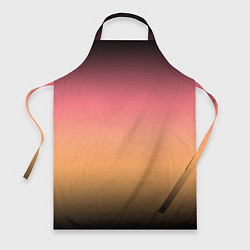 Фартук кулинарный Градиент затемнённый розово-жёлтый, цвет: 3D-принт